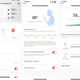 Screenshots of Zepp app's health features